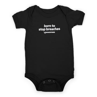 Black Born To Stop Breaches Onesie
