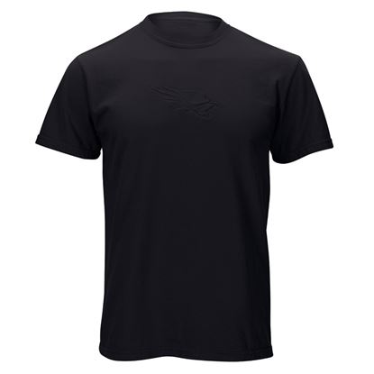 Black Debossed Falcon Tee