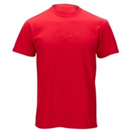 Red Debossed Falcon Tee