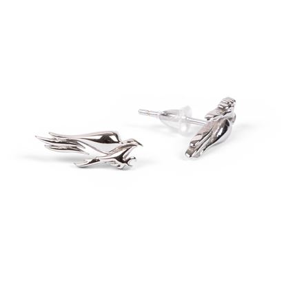 Sterling Silver Falcon Earrings