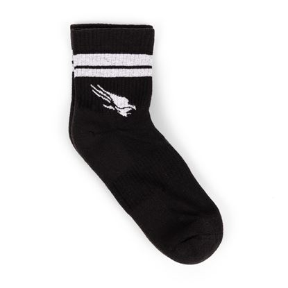 Black/White Stripe Quarter Sock