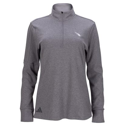 Women's Adidas 3-Stripes Quarter-Zip Sweater