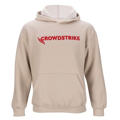 American Apparel Felt Logo Hoodie- Ivory