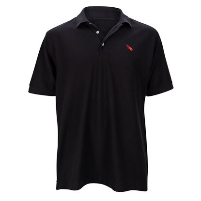 Cotton Falcon Polo- Black