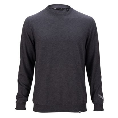 Lightweight TravisMathew Falcon Crewneck- Dark Gray
