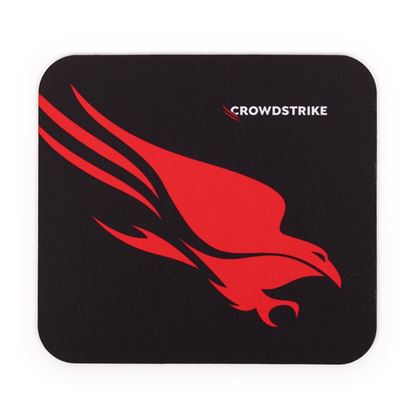 Black and Red Recycled Mousepad