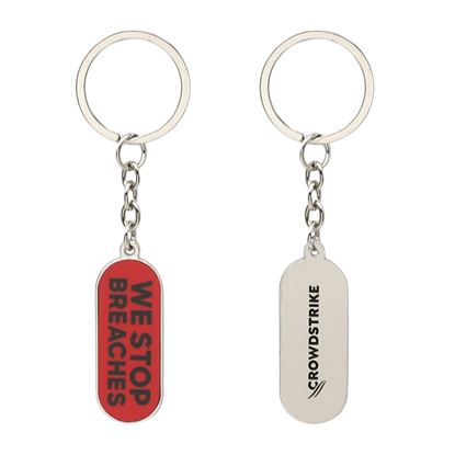 We Stop Breaches Red Keychain